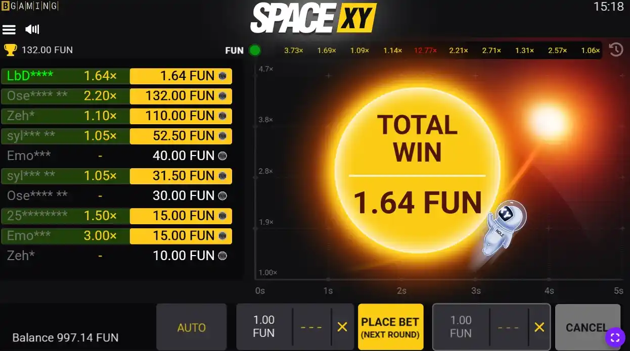 Space XY Provider - BGaming